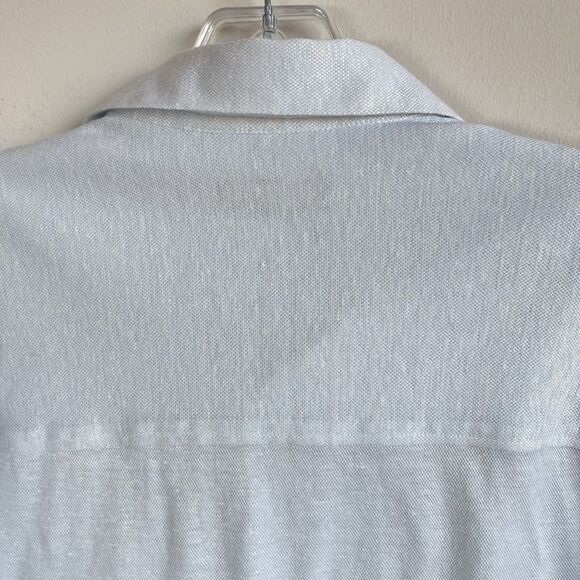 Ted Baker Men's Linen Cotton Knit Casual Shirt 3 / M Coastal Resort Summer - Picture 10 of 16